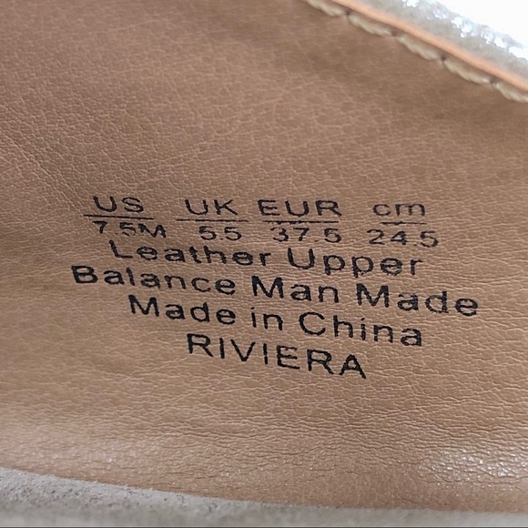 Franco Sarto Riviera gold metallic studded leather slides mules summer 7.5 - Picture 8 of 11